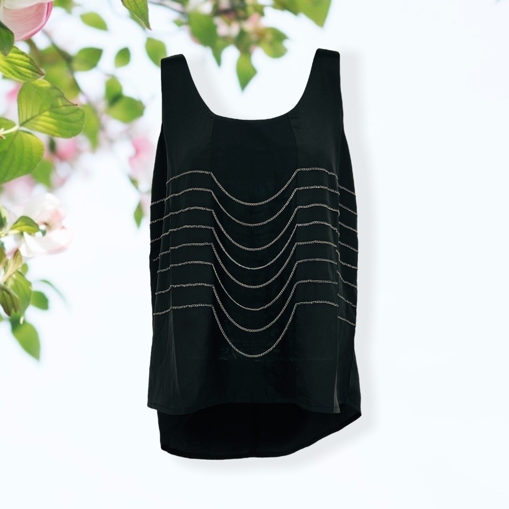 LINE & Dot Top with Real Chains